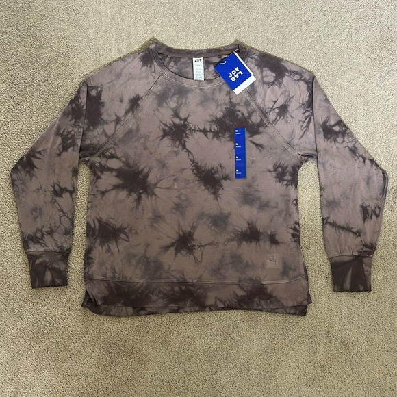 JoyLab Sweaters Nwt Joy Lab Grey Tie Dye Light Weight Sweatshirt